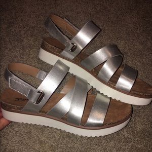 Silver Platform Sandals
